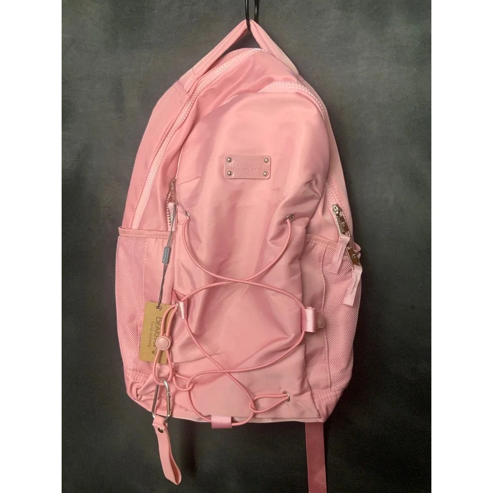 Bearpaw Pink Gorpcore Backpack Women's Medium School Travel Casual Tech Bag